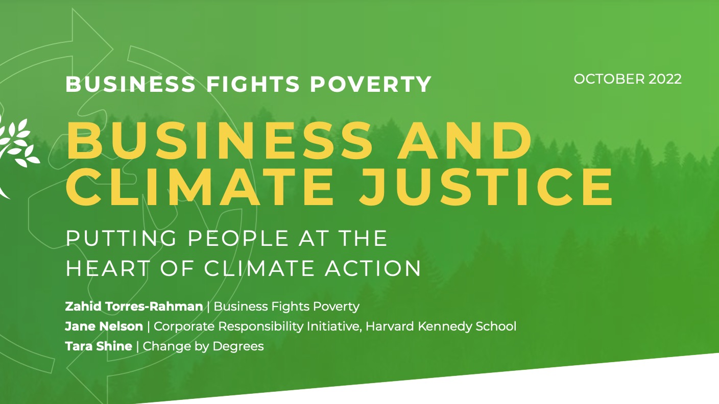 Business and Climate Justice card